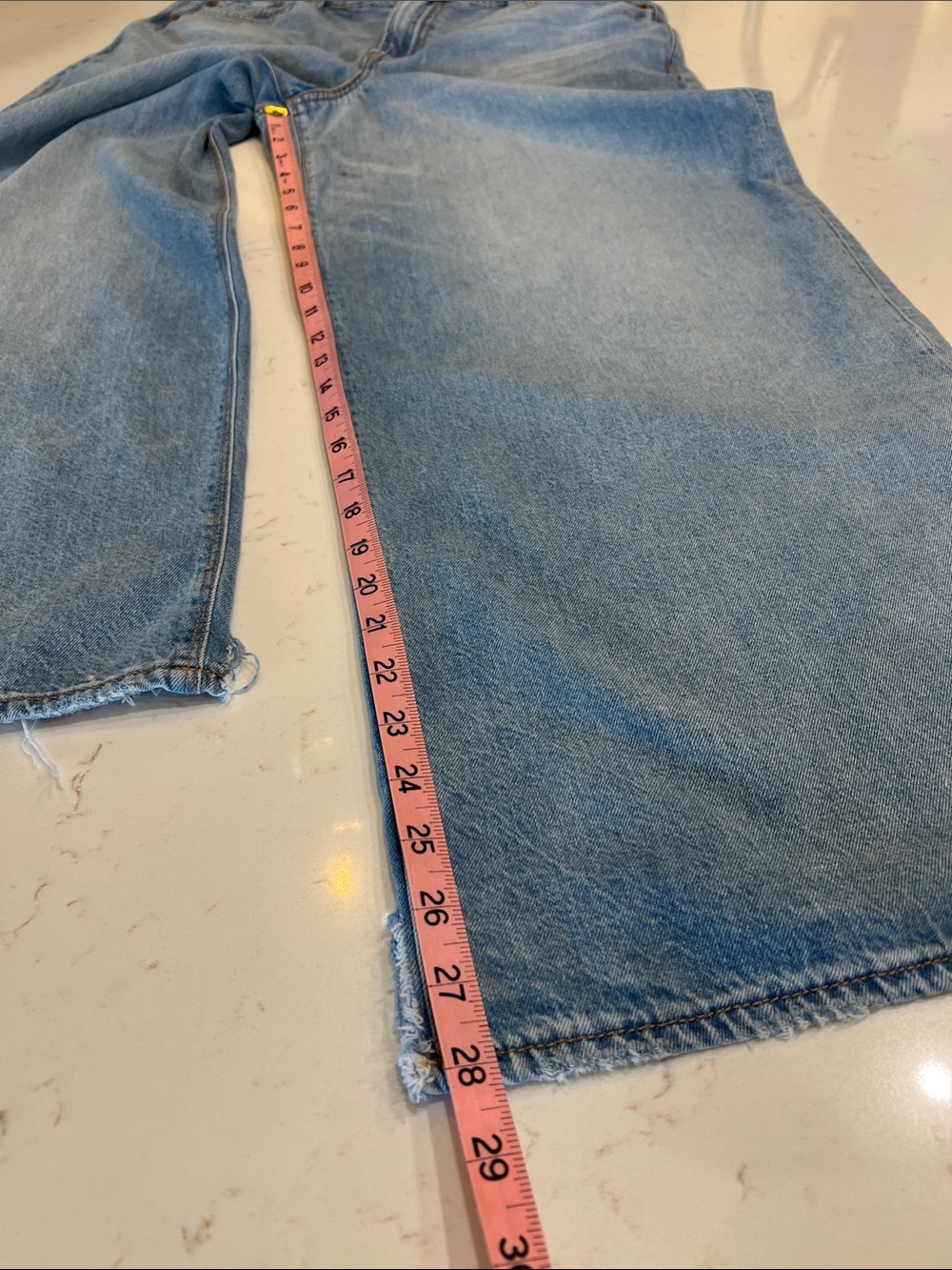 American Eagle Super High Rise Ultra Wide Leg Strigid Jeans 12 - Picture 13 of 15